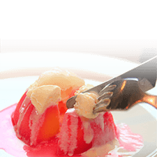 紅玉のコンポート バニラアイス添え