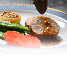 豚ヒレのプレゼ ハニーマスタードソース